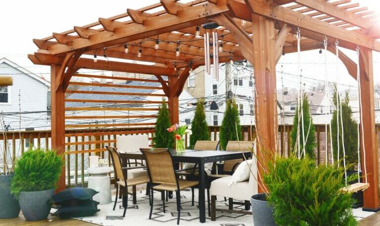 Rooftop Deck with Pergola