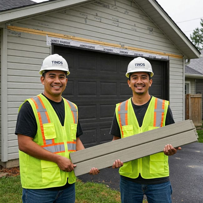 Fiber-Cement-Siding-for-Garages-(James-Hardie-Siding)