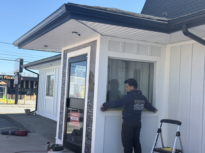 Board and batten siding installation