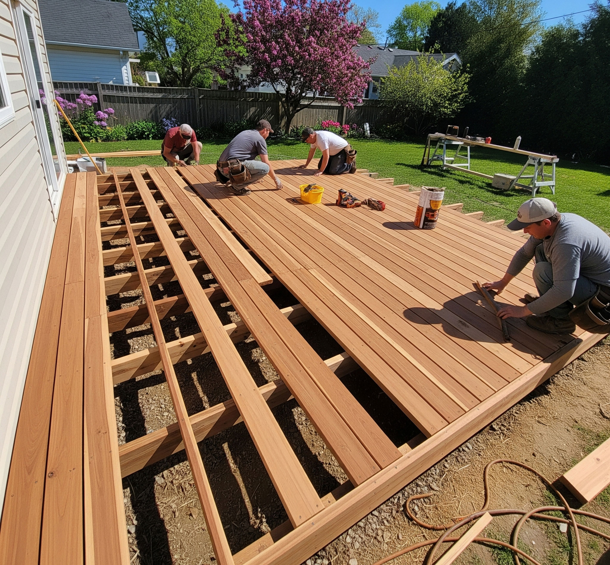 cedar-wood Decking