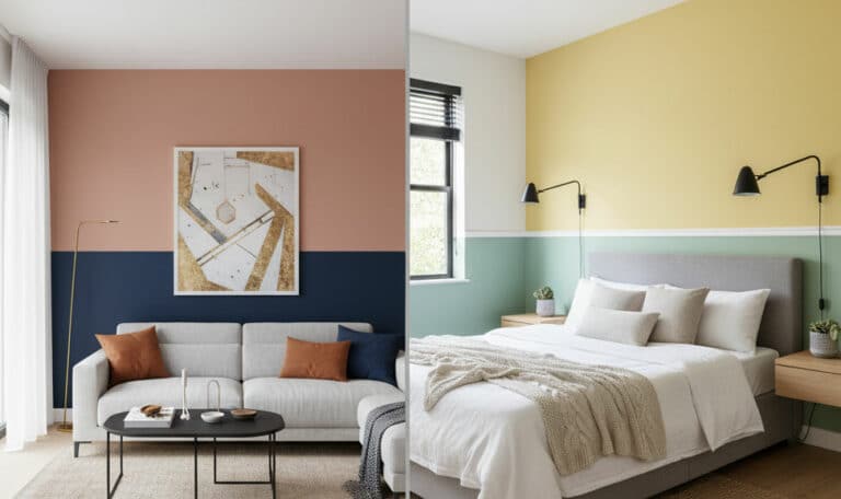 Two-Tone Painting Ideas | Living Rooms & Bedrooms Indoor Paint | TINOS Inc