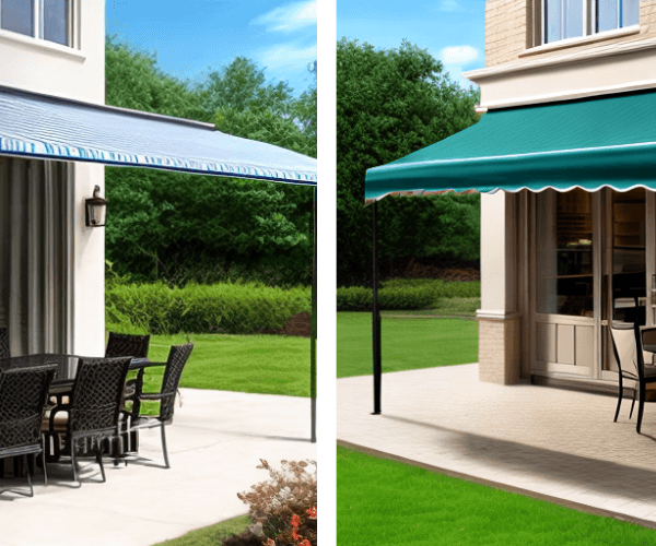 Retractable patio awnings