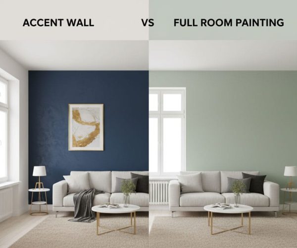 Accent-Walls-vs-Full-Room-Painting Project