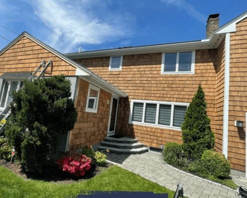 Cedar Shingle Exterior House Painting Manchester by the Sea Cape Ann MA