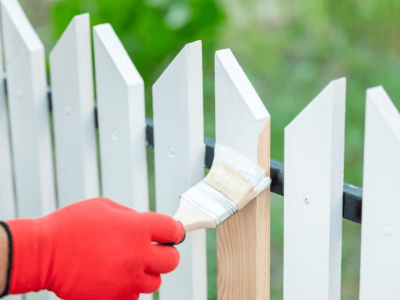 Fence painting services