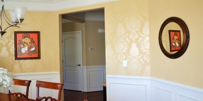 Stencils or Murals dining room painting