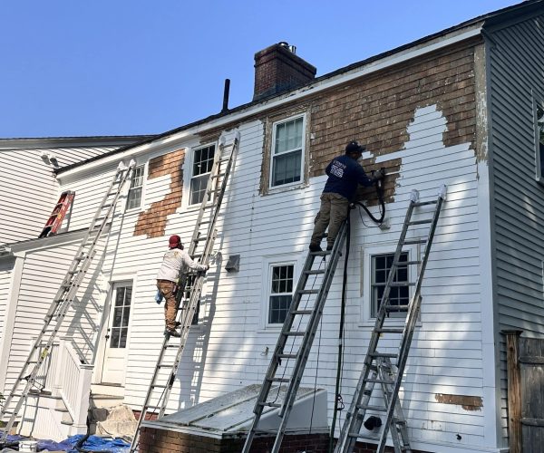 TINOS Inc exterior painting services in North Shore MA