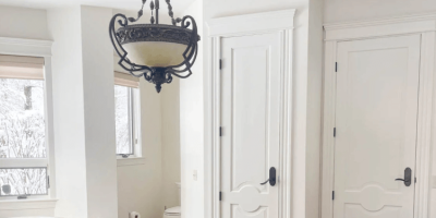 Trim and Door Bathroom Painting