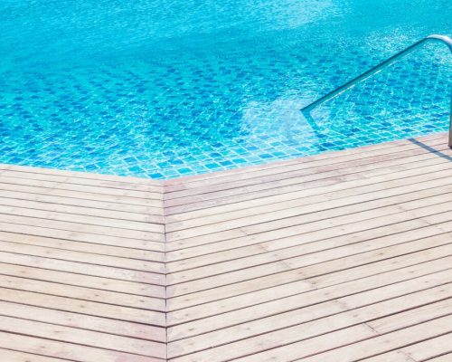 Wood pool decks Wood pool decks