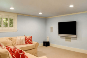 basement Sky Blue painting