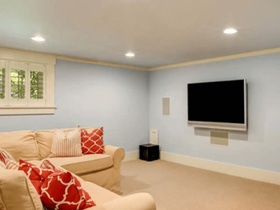 basement Sky Blue painting