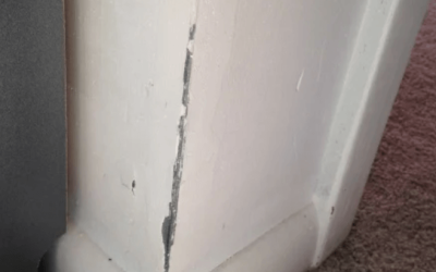 drywall Dented corner bead