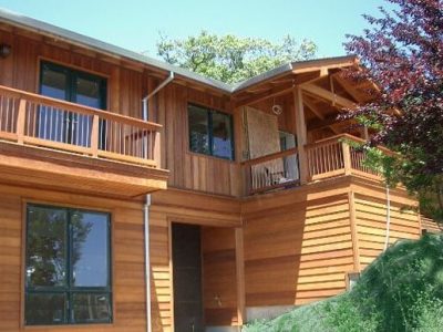 exterior redwood siding