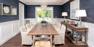 two tone dining room color painting